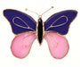 Stained Glass Purple & Pink Butterfly Suncatcher