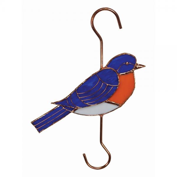 Stained Glass Bluebird Hook