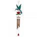 Hummingbird with Red Flower Large Wind Chime