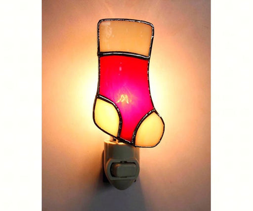 Stained Glass Christmas Stocking Nightlight