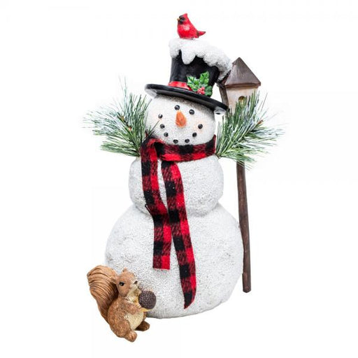 Snowman with Birdhouse