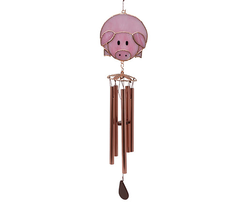 Pink Pig Wind Chime