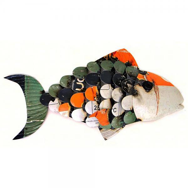 Recycled Metal Fish Wall Decor