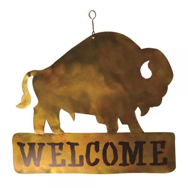 Bison Welcome Sign