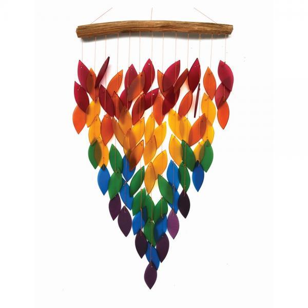 Deluxe Rainbow Waterfall Glass Chime