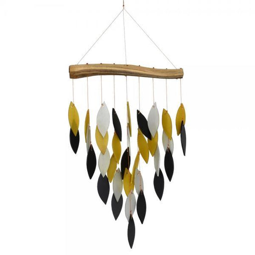 Black and Gold Waterfall Glass Chime