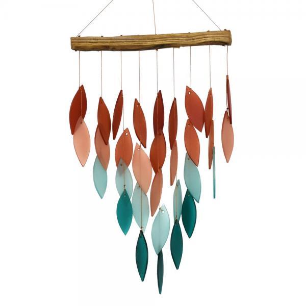Coral Ombre Waterfall Glass Chime