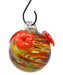 Rainbow Swirl Glass Hummingbird Feeder