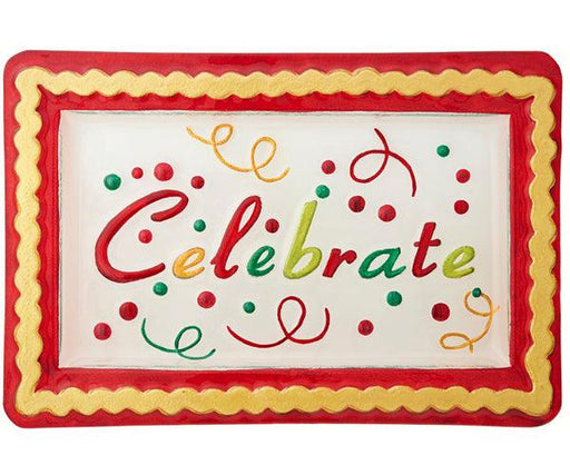 Celebrate Platter 14 x 9.5 Inches