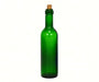 Green Wine Bottle Ornament with Gold Hook