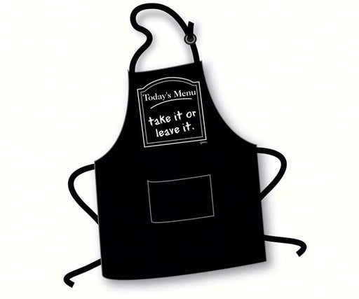 Today's Menu Take It or Leave It Apron