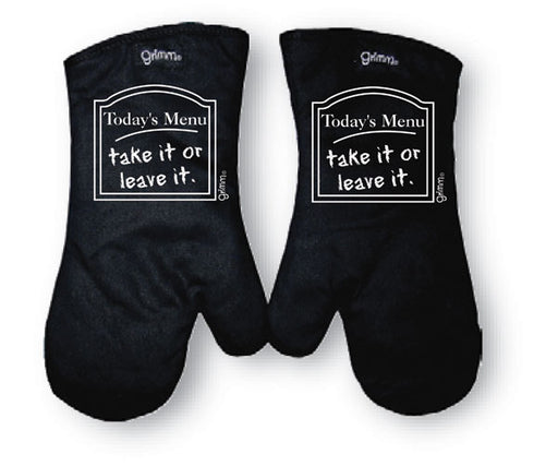 Oven Mitt Today's Menu Take it or Leave it