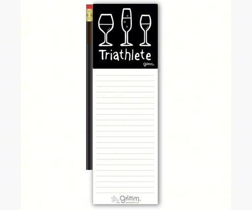 Magnetic Note Pad with Pencil: Triathlete