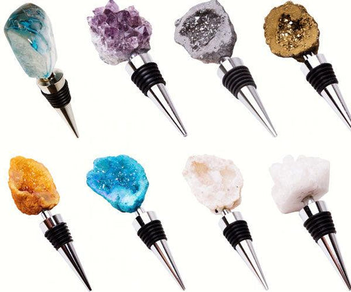 Gemstones Minerals Wine Bottle Stoppers Assortment