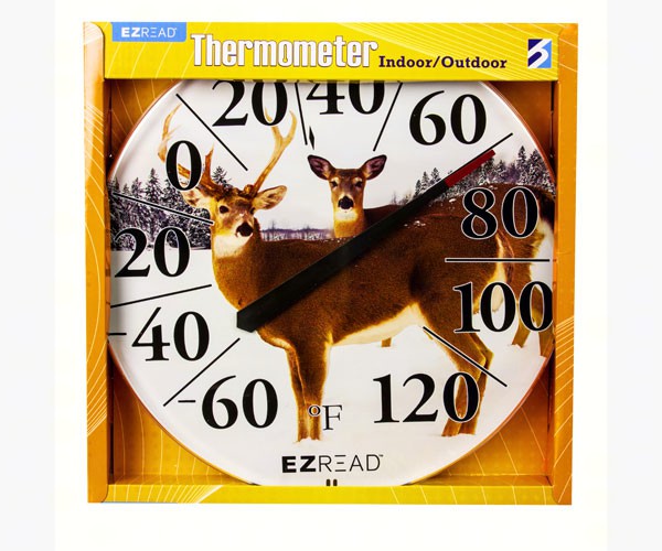 Winter Deer Thermometer 12.5inch