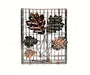 Copper Decorative Leaf Large Seed Cake Cage