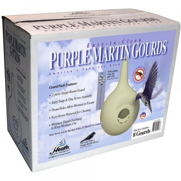 8-Pk. 2 Piece Easy Clean PM Gourd Starling Resistant/RH