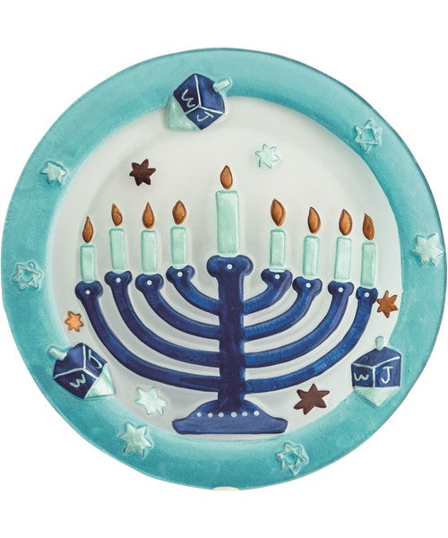 Menorah Platter - Round 11.75 Inch