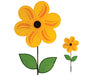 Sunflower withLeaves 19 inch Ground Spinner