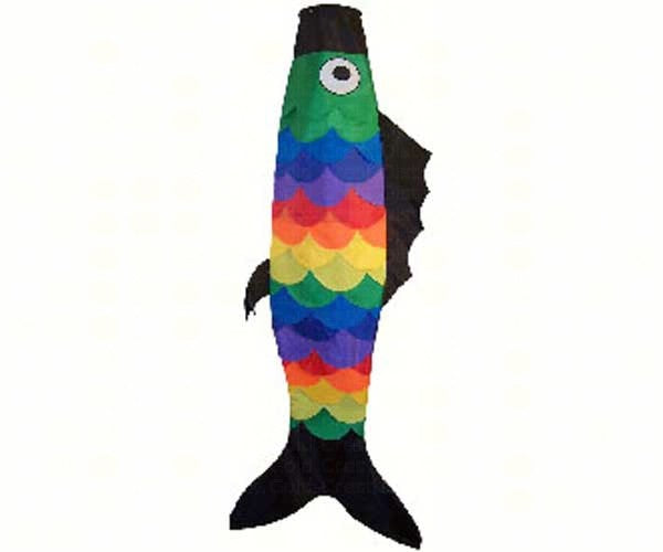 Rainbow Scales Fish Windsock 24 inch X 60 inch