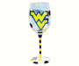 Wine Glass (12 oz) - West Virginia Mountaineers