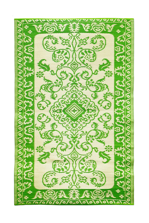 Achla Designs Tracery Floor Mat, 4 x 6-Feet, Lime