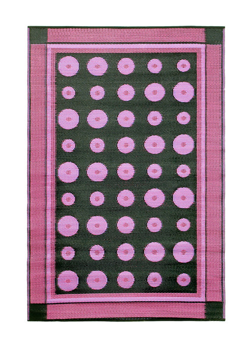 Achla Designs Dots Floor Mat, 4x6-ft, Berry