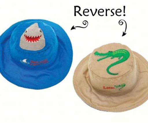 Shark/Alligator Reversible Kids Hat Large