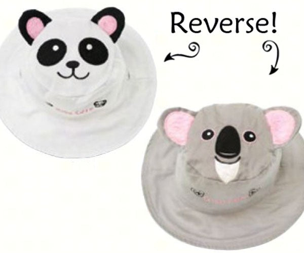 Panda/Koala Reversible Kids Hat Medium
