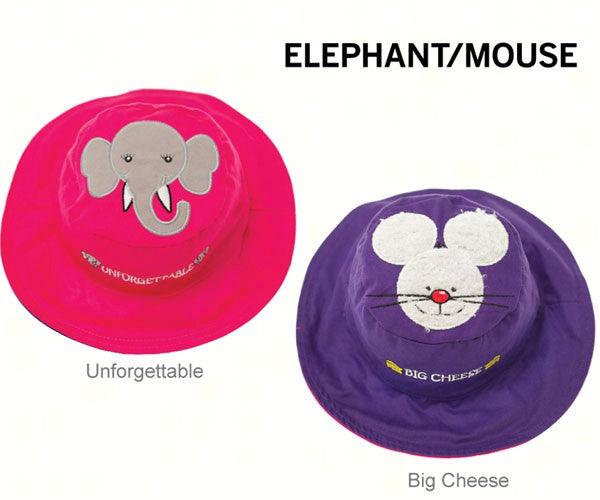 Elephant Mouse Reversible Kids Hat Small