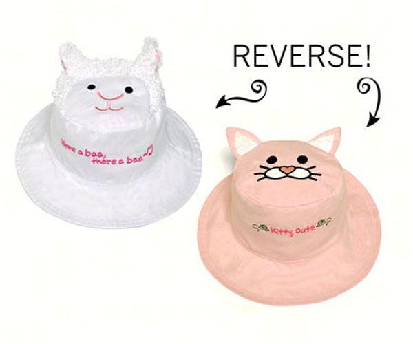 Lamb/Kitten Reversible Kids Hat Small