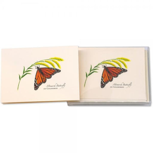 Monarch Butterfly on Goldenrod Notecards