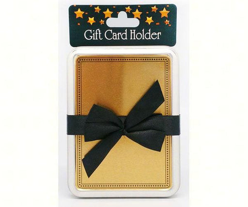 Gold Gift Card Holder with Bow