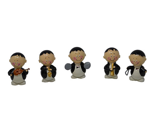 Set of 5 Musician Marble Figurines