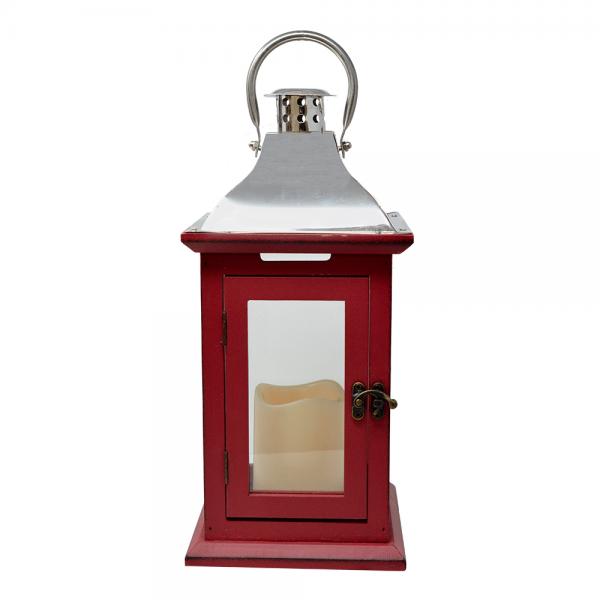 Red 13 inch LED Lantern