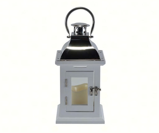 White 11 inch LED Lantern