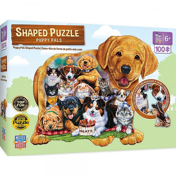 Puppy Pals Shaped 100 Piece Puzzle