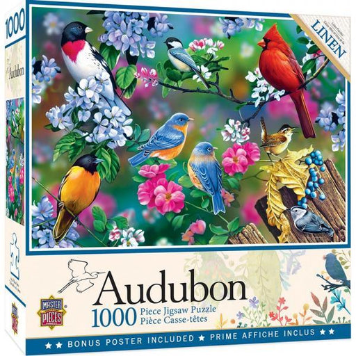 Audubon Songbird Collage 1000 Piece Puzzle