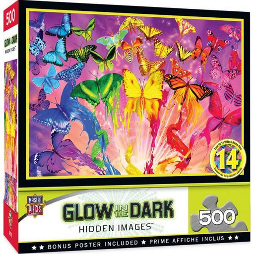 Hidden Image Glow in the Dark - Metamorphosis 500 Piece Puzzle