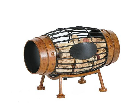 Large Wine Barrel Cork Caddy