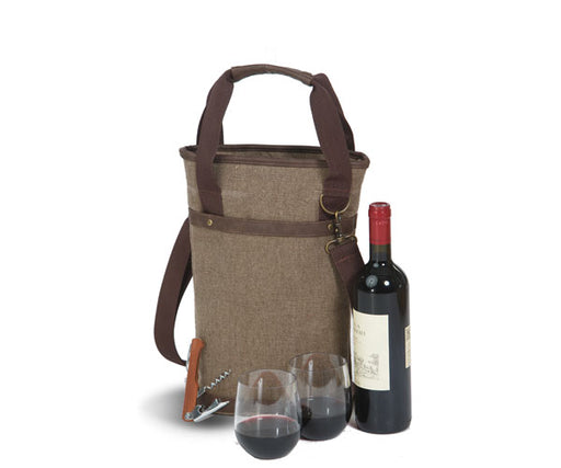 Omega Single Bottle Bag - Brown