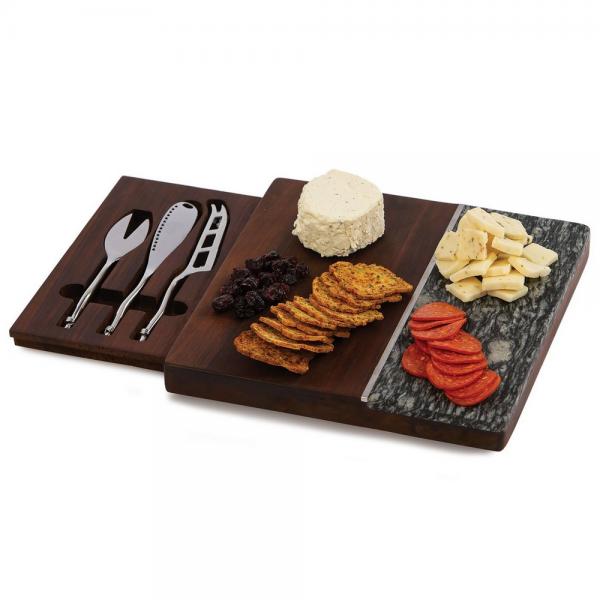 Piazza Marble Cheese Board -Grey