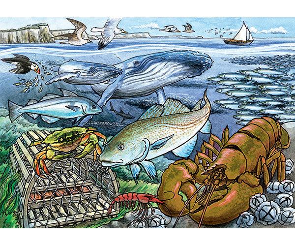 Cobble Hill Life in the Atlantic Ocean 35 Piece Tray Puzzle