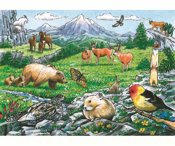 Cobble Hill Rocky Mountain Wildlife 35 Piece Tray Puzzle