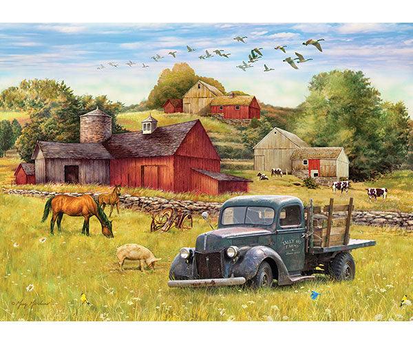 Cobble Hill Summer Afternoon on the Farm 1000 Piece Puzzle