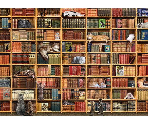 Cobble Hill The Cat Library 1000 Piece Puzzle