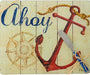 Cheese Board - Ahoy with Spreader - 10x8 Inches
