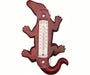 Climbing Stained Alligator Small Window Thermometer