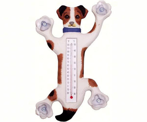 Climbing Jack Russell Small Window Thermometer