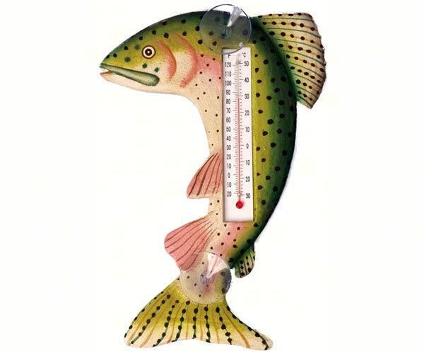 Leaping Trout Small Window Thermometer